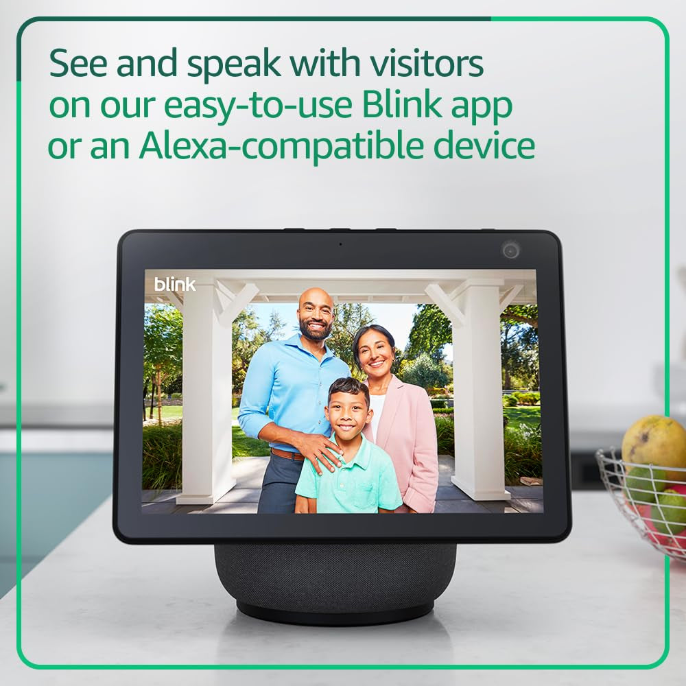 Video Doorbell (Newest Model) – Head-To-Toe HD View, Two-Year Battery Life, and Simple Setup. Sync Module Core Included – System (Black)