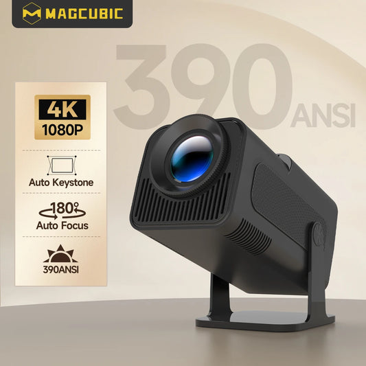 HY320 Android11 4K HD Projector Wifi6 Allwinner H713 390ANSI BT5.0 1920*1080P Outdoor Portable Projetor Upgrated HY300