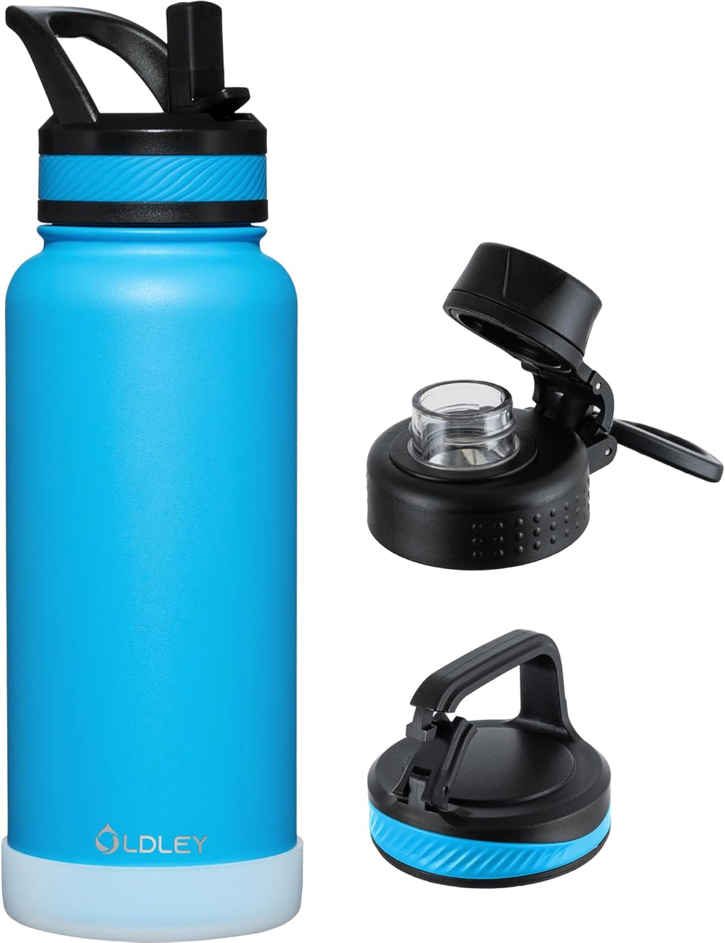 32 Oz Insulated Water Bottle with Straw (Sky blue)